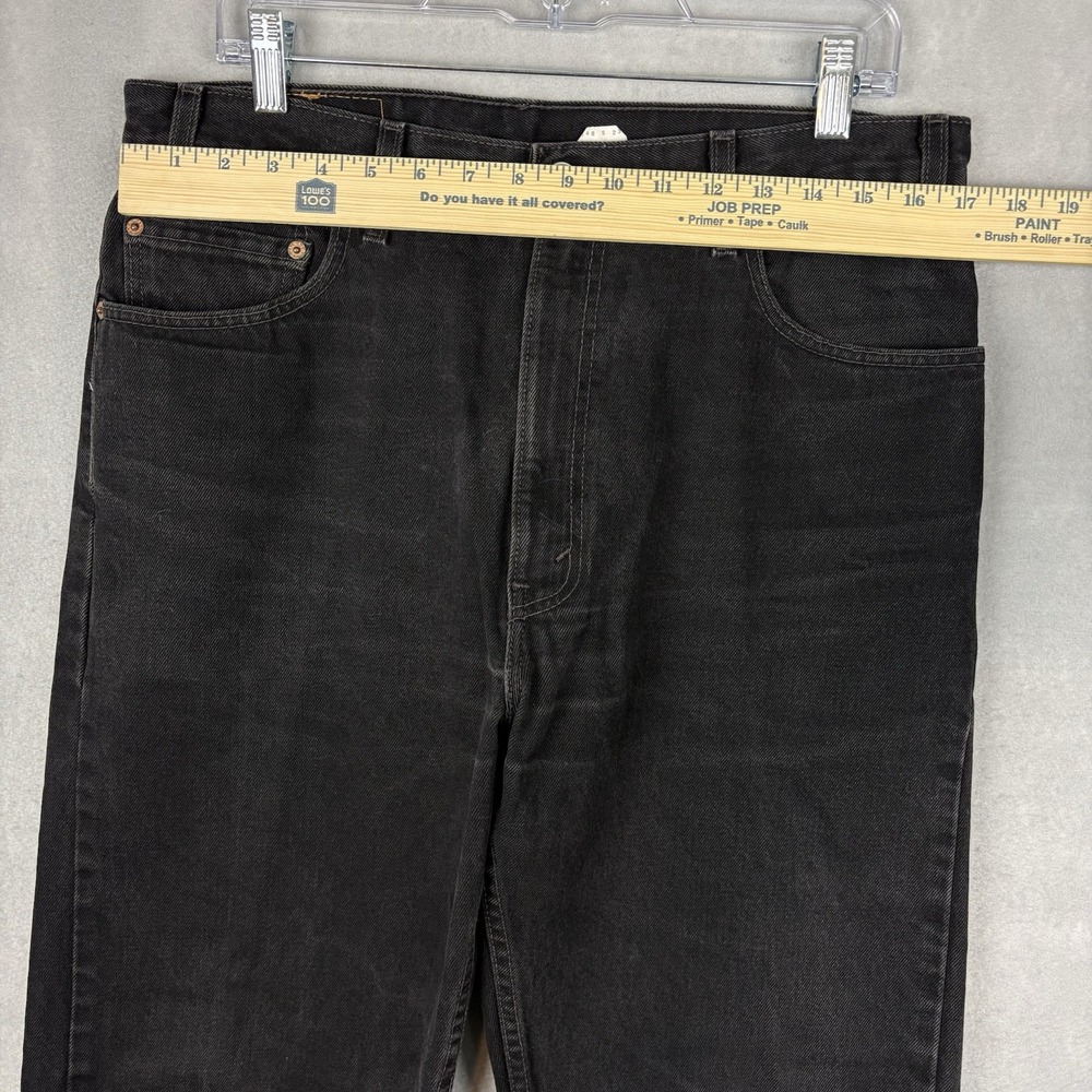 Vintage Levi’s 505 Black Jeans Men’s 36x32 (Fits 34x31) Made In USA 90s Straight - Picture 2 of 11